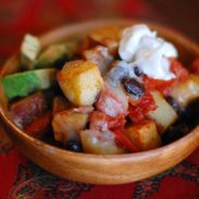 A picture of Cheesy Roasted Potato Nachos